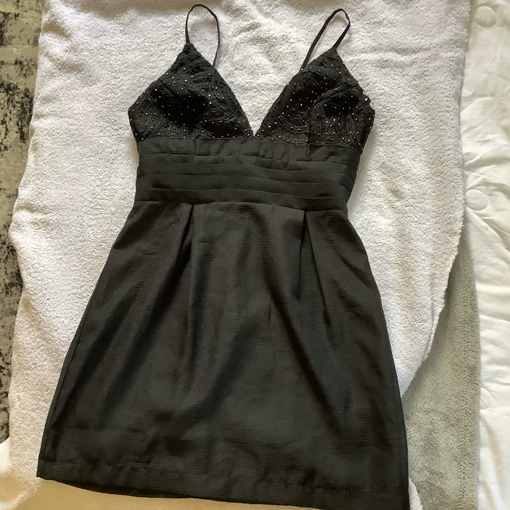Free People We Go Together Black Embellished Cocktail Mini Dress. Size 4. NWOT - Picture 3 of 15